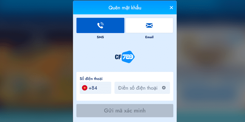 Khắc phục lỗi quên mật khẩu đăng nhập CF789